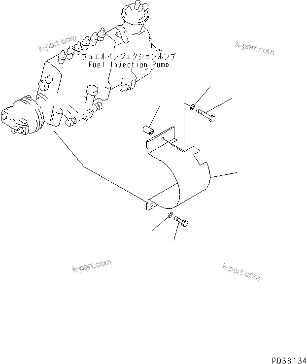 Komatsu parts book diagram for SA6D140-1FF-G S/N 10001-UP: SAFETY GUARD(#17983-)