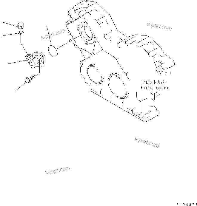 Komatsu parts book diagram for SA6D108E-2A-H7 S/N 19030-UP: TACHO DRIVE(#29476-)