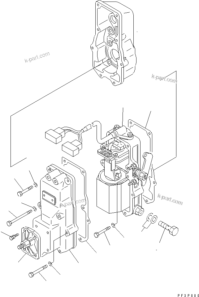 Komatsu parts book diagram for SA6D108E-2A-H7 S/N 19030-UP: FUEL INJECTION PUMP (GOVERNOR) (2/2) (FOR ELECTRICAL GOVERNOR) (INNER PARTS)(#21722-23859)