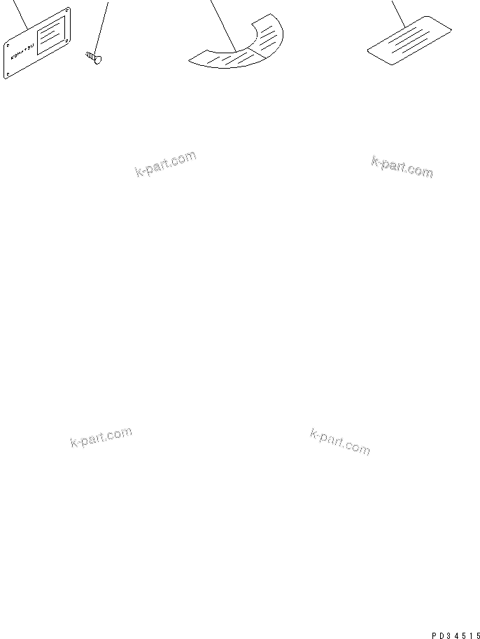 Komatsu parts book diagram for SA6D108E-2A-H7 S/N 19030-UP: NAME PLATE AND CAUTION (JAPANESE-ENGLISH)(#21722-32609)