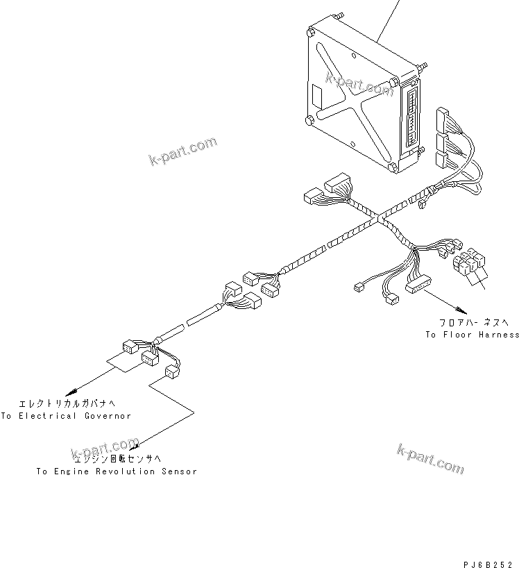 Komatsu parts book diagram for SA6D108E-2A-H7 S/N 19030-UP: CONTROLLER (FOR ELECTRICAL GOVERNOR)(#32610-)