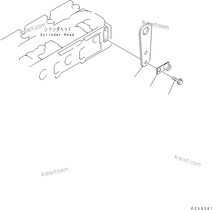 Komatsu parts book diagram for SA6D108E-2A-S7 S/N 19030-UP: REAR HANGER(#21560-)