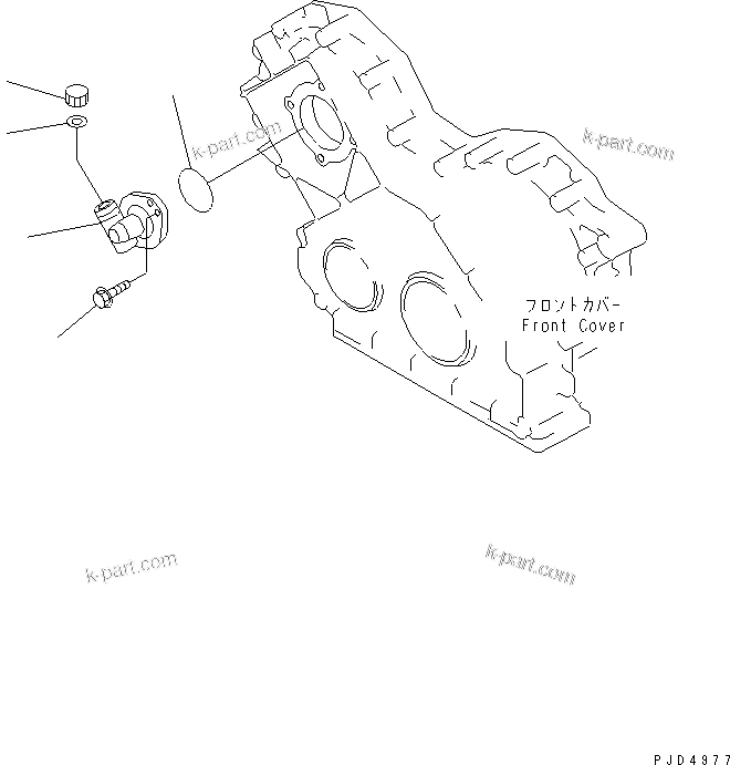 Komatsu parts book diagram for SA6D108E-2A-S7 S/N 19030-UP: TACHO DRIVE(#29476-)