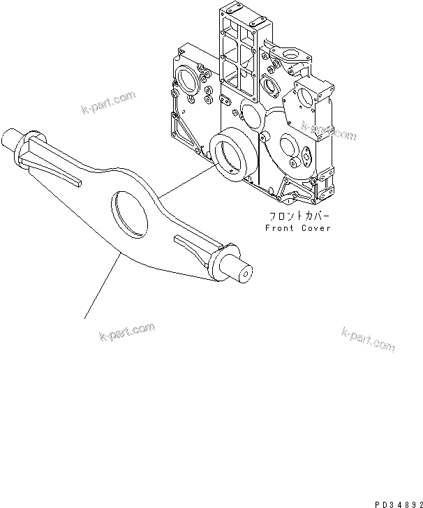 Komatsu parts book diagram for SA6D140E-3CM-7 S/N 110001-UP: ENGINE MOUNTING