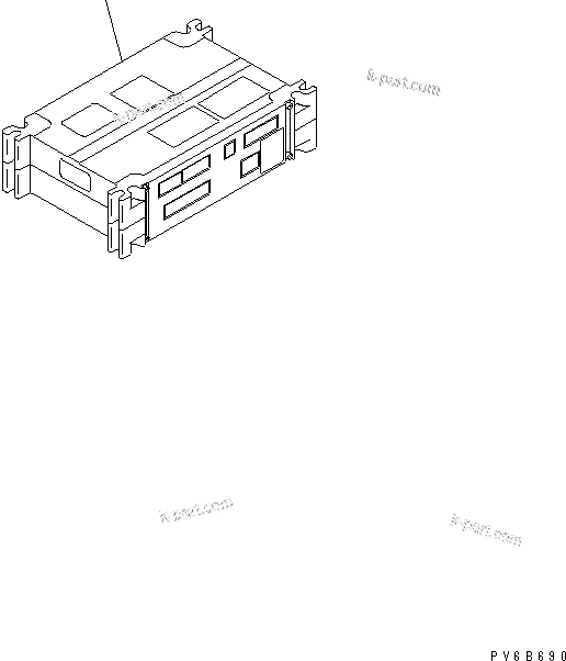 Komatsu parts book diagram for SA6D140E-3CM-7 S/N 110001-UP: FUEL CONTROL (CHASSIS MOUNT)(#110157-110803)