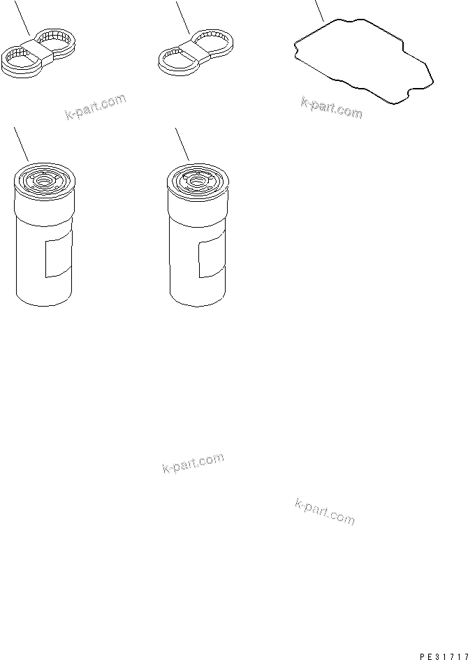 Komatsu parts book diagram for SA6D140E-3CM-7 S/N 110001-UP: SPARE PARTS