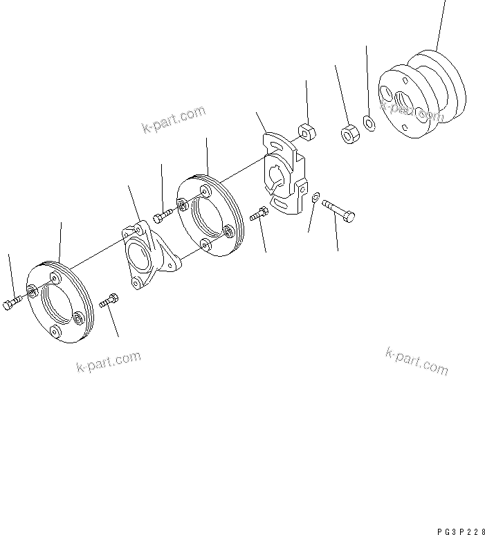 Komatsu parts book diagram for SA6D125E-2A-KU S/N 60721-UP: FUEL INJECTION PUMP (COUPLING) (FOR EC REGULATION) (INNER PARTS)(#77552-87556)