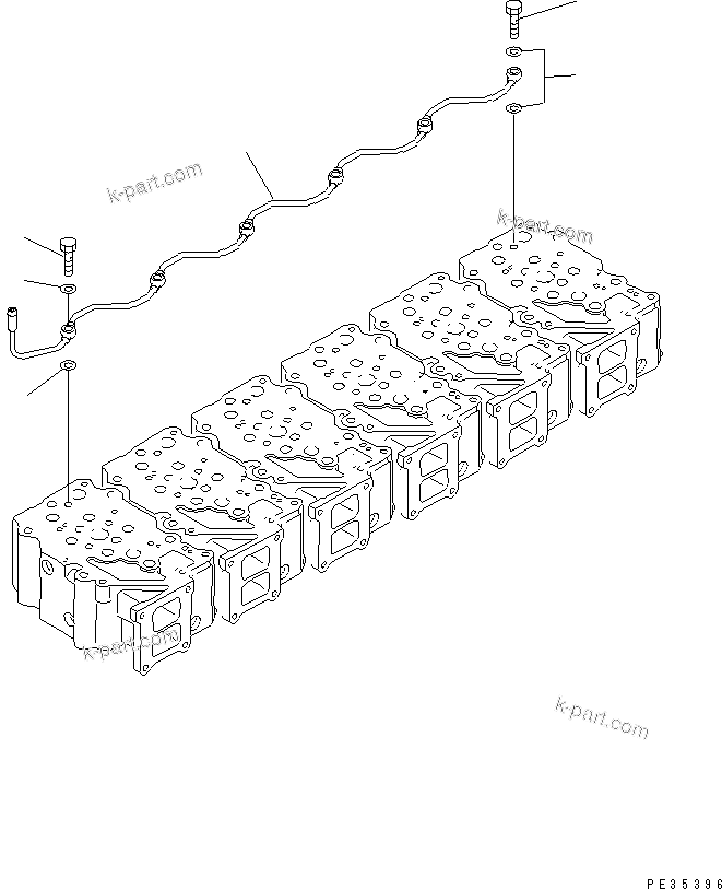 Komatsu parts book diagram for SA6D125E-2A-C S/N 60721-UP: AIR VENT(#60721-75525)