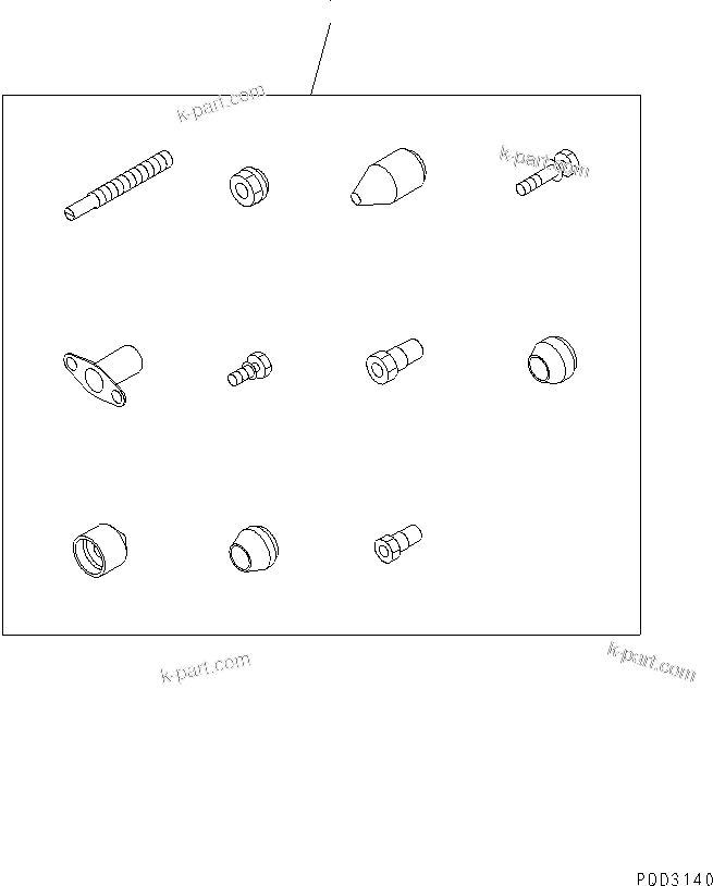 Komatsu parts book diagram for SA6D125E-2A-C S/N 60721-UP: TAMPER PROOF KIT (FOR REGULATION OF EPA)(#66116-)