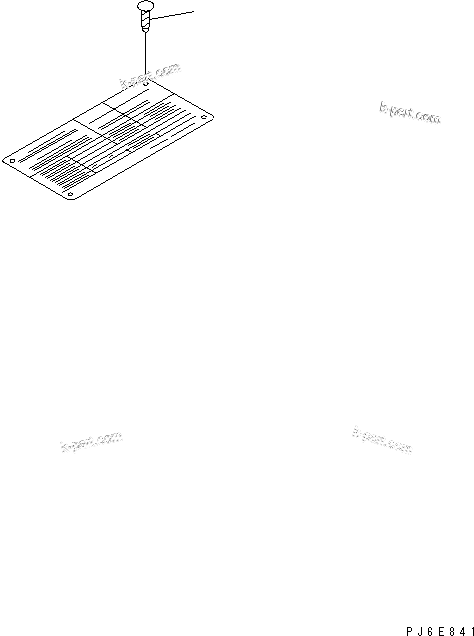 Komatsu parts book diagram for SA6D125E-2A-C S/N 60721-UP: NAME PLATE AND CAUTION PLATE (FOR REGULATION OF EPA)(#81664-)