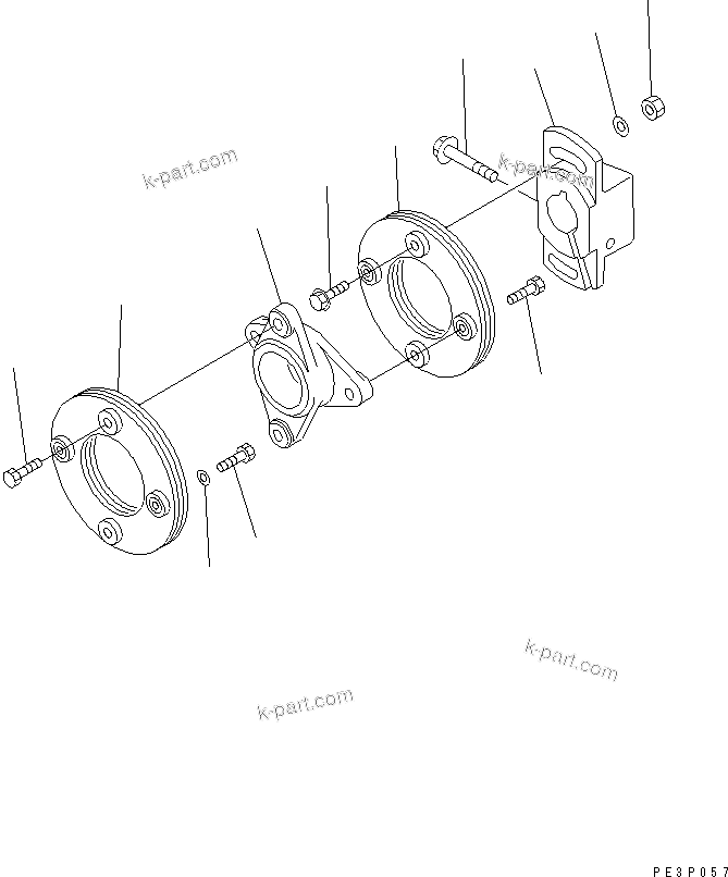 Komatsu parts book diagram for SA6D125-1T S/N 31492-UP: FUEL INJECTION PUMP (COUPLING)