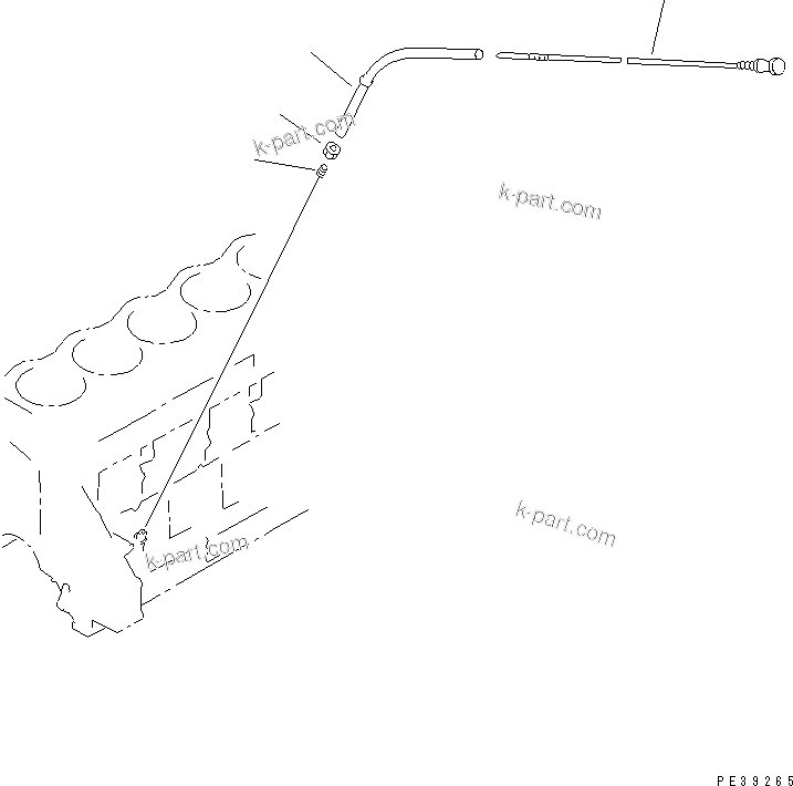 Komatsu parts book diagram for SA6D125E-2C-S7 S/N 60721-UP: OIL LEVEL GAUGE(#61589-78286)