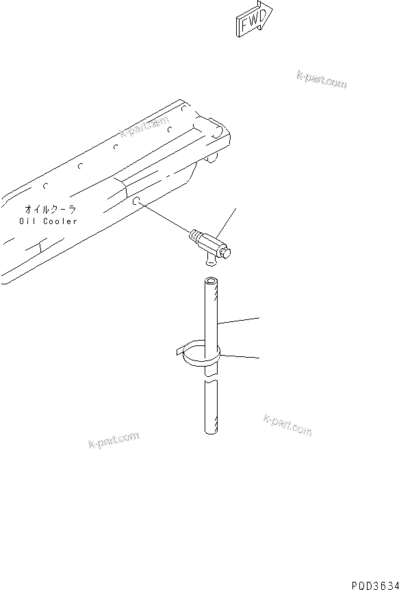 Komatsu parts book diagram for SA6D125E-2C-S7 S/N 60721-UP: WATER DRAIN VALVE(#61589-)
