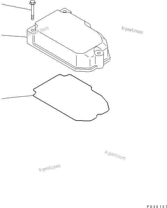 Komatsu parts book diagram for SA6D140-1EE S/N 17739-UP: HEAD COVER(#19930-)