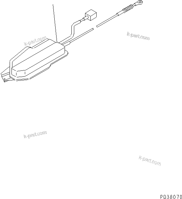 Komatsu parts book diagram for SA6D140-1EE S/N 17739-UP: STOP MOTOR