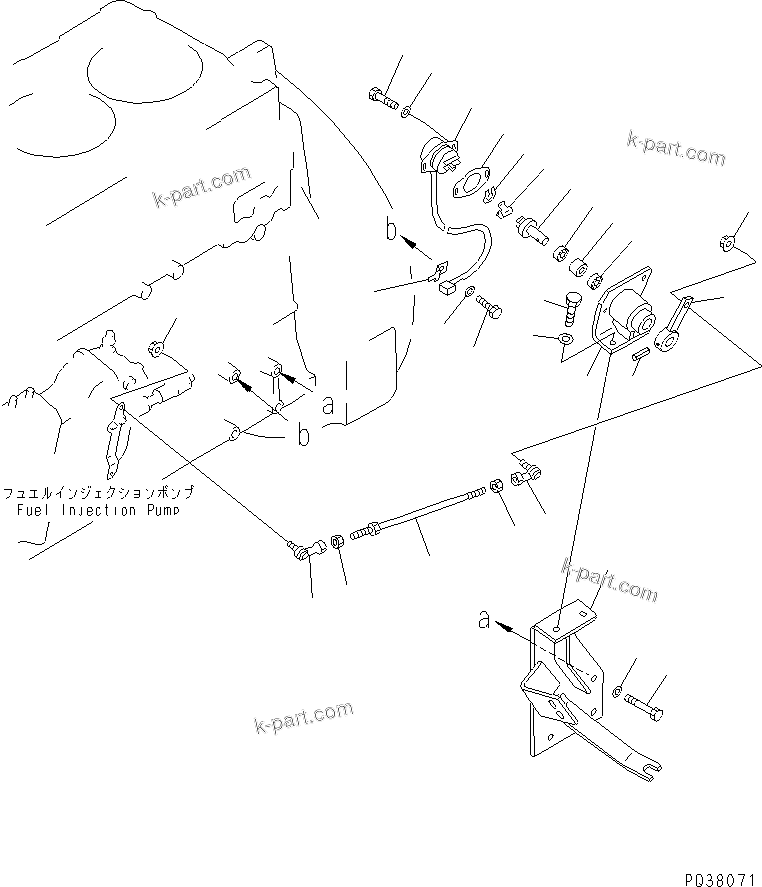 Komatsu parts book diagram for SA6D140-1EE S/N 17739-UP: FUEL CONTROL