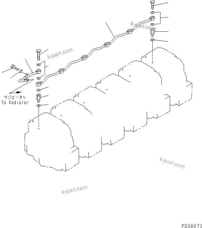 Komatsu parts book diagram for SA6D140-1EE S/N 17739-UP: AIR VENT(#17739-19880)