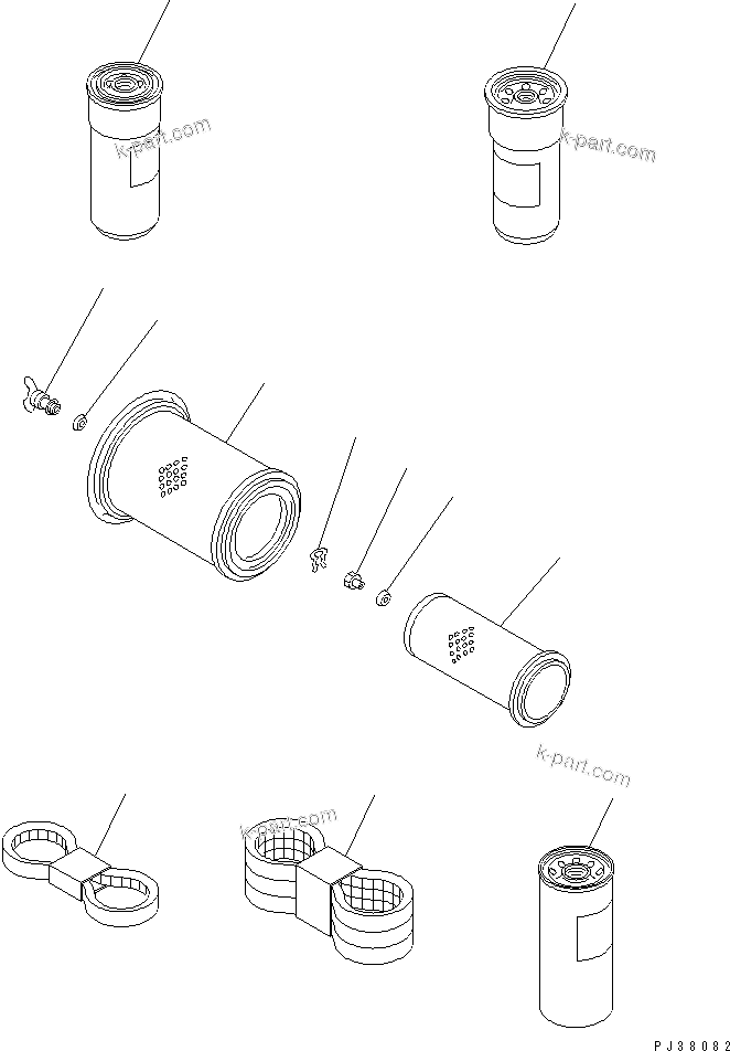 Komatsu parts book diagram for SA6D140-1EE S/N 17739-UP: SPARE PARTS(#17739-21477)