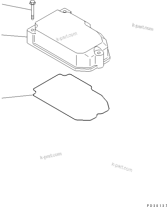 Komatsu parts book diagram for SA6D140-1E S/N 10428-UP: ROCKER ARM HOUSING COVER(#17146-)