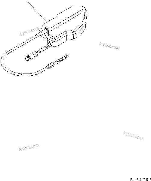 Komatsu parts book diagram for SA6D140-1E S/N 10428-UP: ENGINE STOP MOTOR