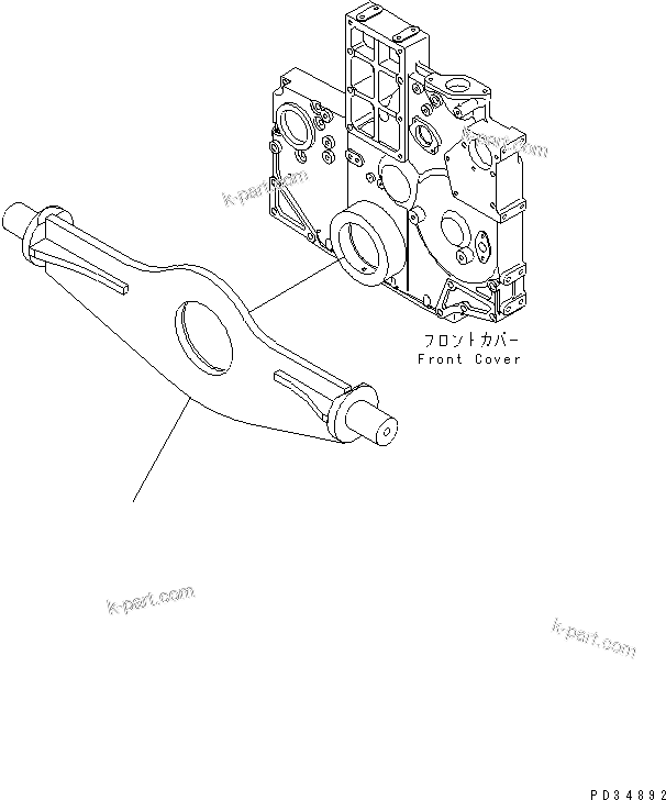 Komatsu parts book diagram for SA6D140E-3C-7 S/N 110001-UP: ENGINE MOUNTING