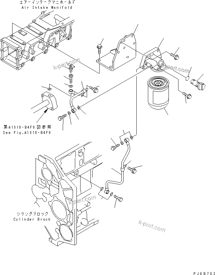Komatsu parts book diagram for SA6D140E-3C-7 S/N 110001-UP: CORROSION RESISTOR