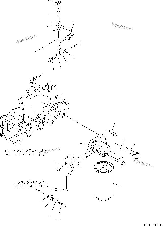 Komatsu parts book diagram for SA6D140E-3C-7 S/N 110001-UP: CORROSION RESISTOR(#111803-)