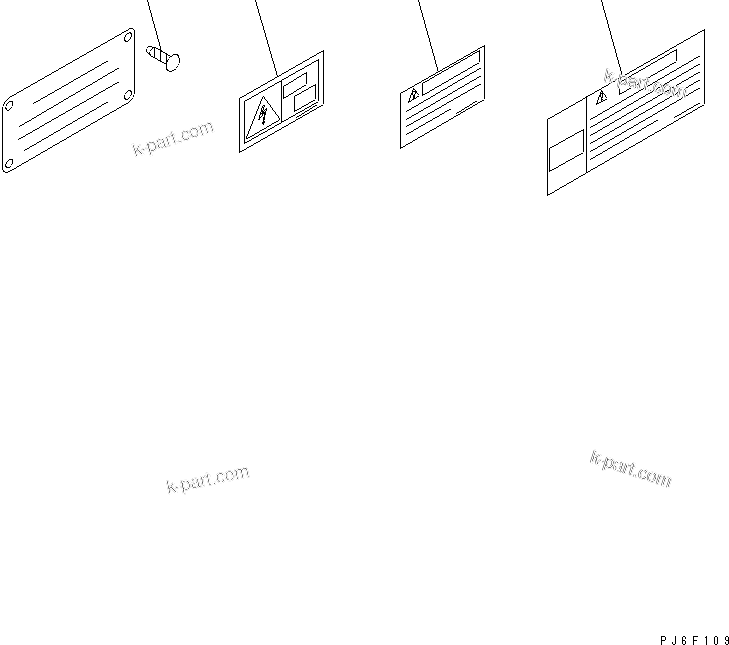 Komatsu parts book diagram for SA6D140E-3C-7 S/N 110001-UP: NAME PLATE (FOR EU)