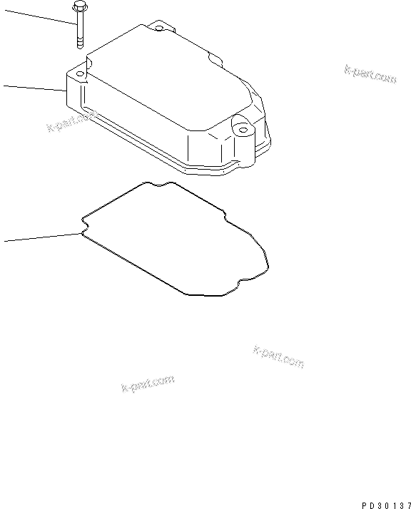Komatsu parts book diagram for SA6D140E-2B-7 S/N 22537-UP: HEAD COVER(#22537-26083)