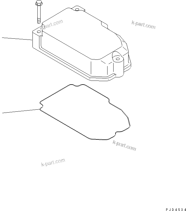 Komatsu parts book diagram for SA6D140E-2B-7 S/N 22537-UP: HEAD COVER(#26084-)
