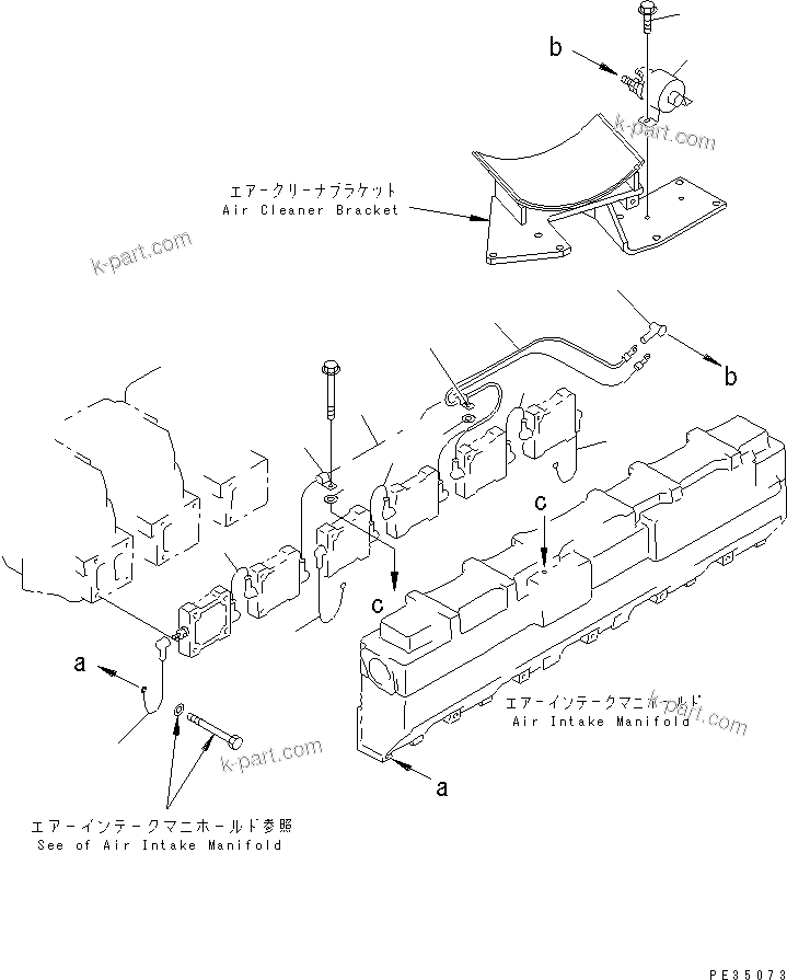 Komatsu parts book diagram for SA6D140E-2B-7 S/N 22537-UP: HEATER SWITCH WIRING(#22537-28601)