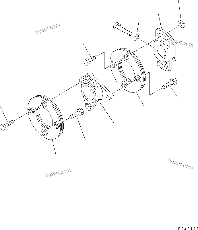 Komatsu parts book diagram for SA6D170E-2A S/N 17353-UP: FUEL INJECTION PUMP (COUPLING) (INNER PARTS)