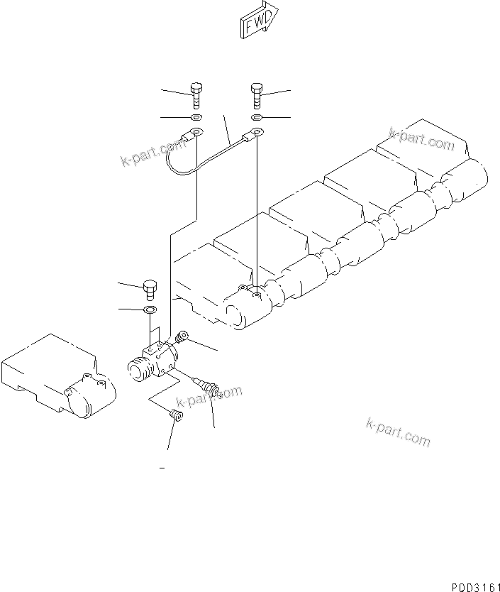 Komatsu parts book diagram for SA6D170E-2C S/N 17353-UP: WATER TEMPERATURE(#18669-)