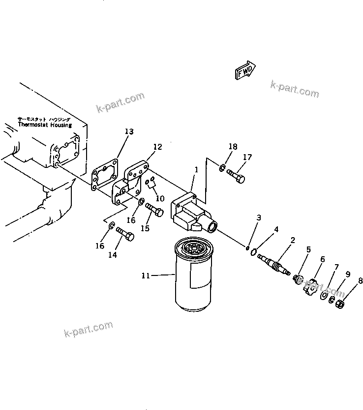 Komatsu parts book diagram for SA6D170-B-1E S/N 11452-UP: CORROSION RESISTOR
