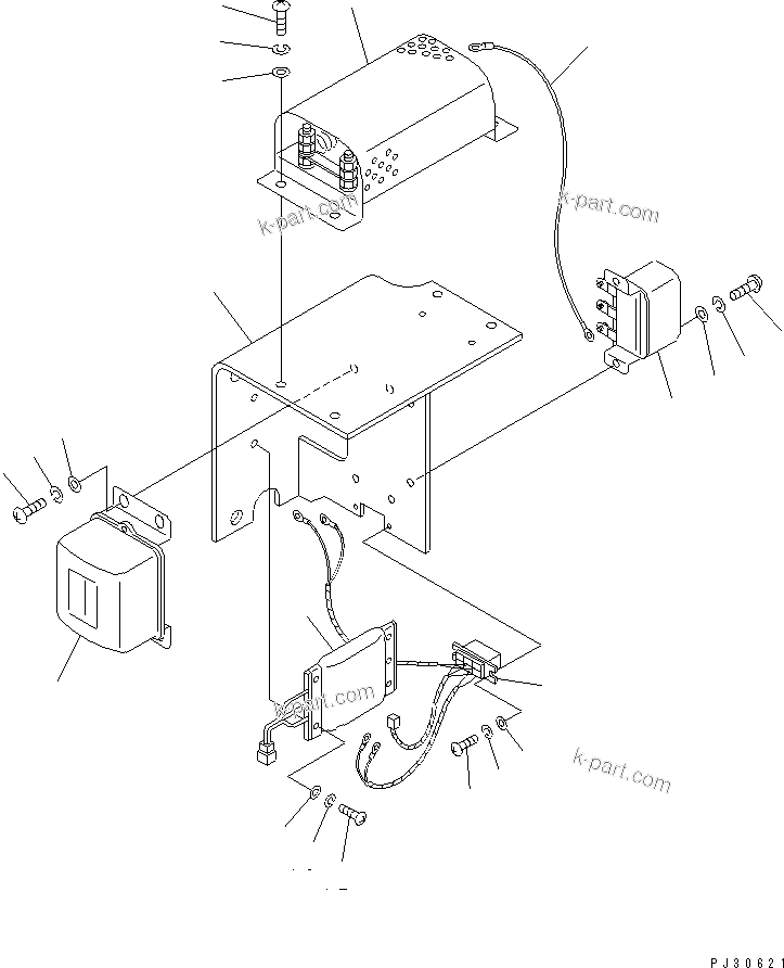 Komatsu parts book diagram for SA6D170-B-1E S/N 11452-UP: A.P.S CONTROL UNIT