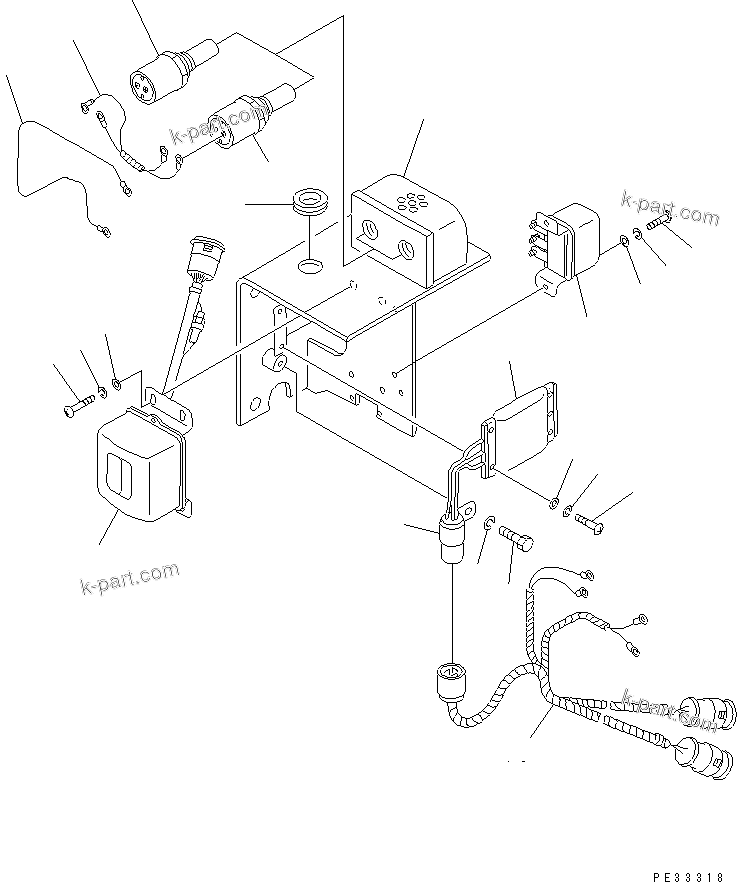 Komatsu parts book diagram for SA6D170-B-1F S/N 11763-UP: AUTO PRIMMING SYSTEM CONTROLLER