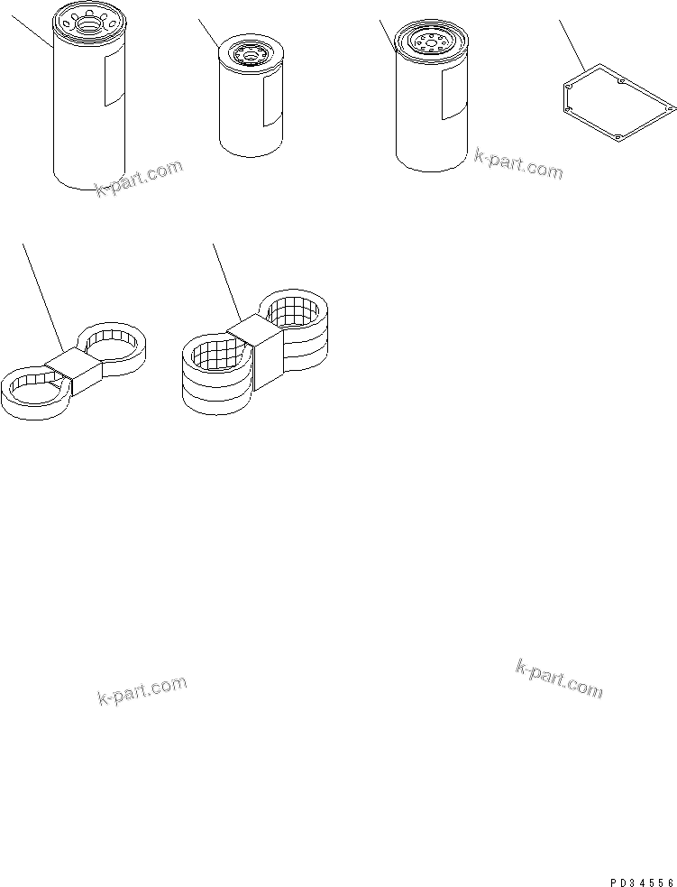 Komatsu parts book diagram for SA6D170-B-1F S/N 11763-UP: SPARE PARTS