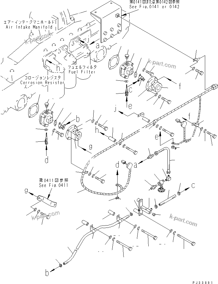 Komatsu parts book diagram for SA6D170-B-1J-R S/N 13551-UP (-50cent. SPEC.): AUTO PRIMING SYSTEM
