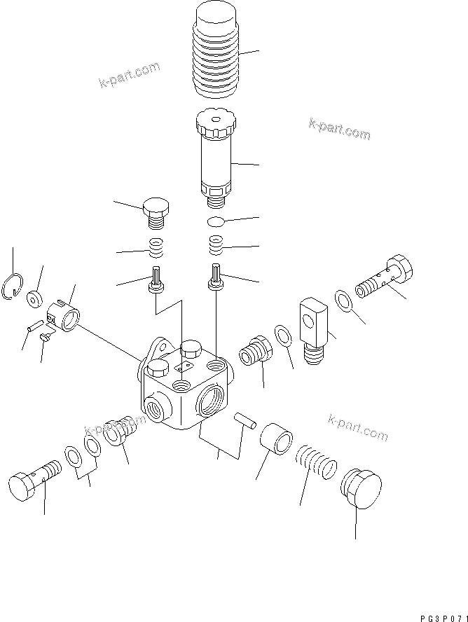 Komatsu parts book diagram for SA6D170-A-1Q-H S/N 13144-UP: FUEL INJECTION PUMP (FEED PUMP) (EXTREME COLD TERRAIN SPEC.)(#15320-)