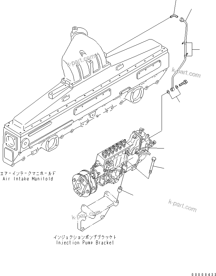 Komatsu parts book diagram for SA6D170-B-1F-7 S/N 10001-UP: FUEL INJECTION PUMP(#11763-)