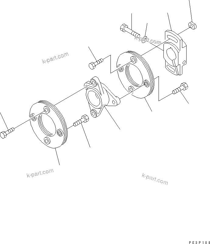 Komatsu parts book diagram for SA6D170-B-1F-7 S/N 10001-UP: FUEL INJECTION PUMP (COUPLING) (INNER PARTS)(#15515-)
