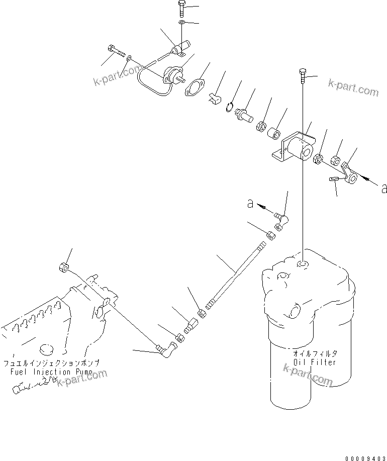 Komatsu parts book diagram for SA6D170-B-1F-7 S/N 10001-UP: FUEL CONTROL LINKAGE (POTENTIOMETER SPEC.)(#15701-)