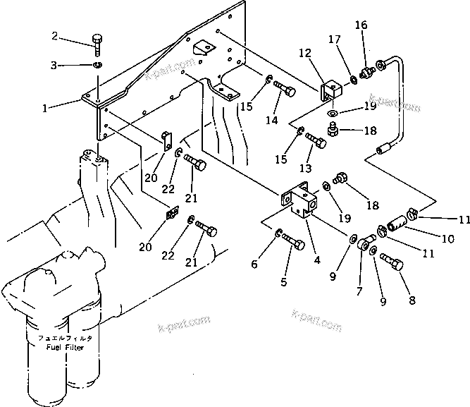 Komatsu parts book diagram for SA8V170-1C S/N 10040-UP: AUTO PRIMING SYSTEM (2/3)(#10433-)