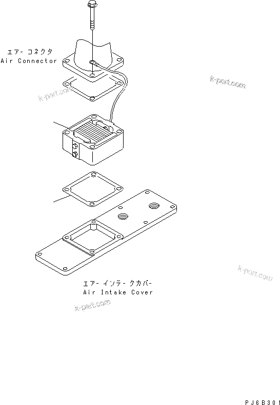 Komatsu parts book diagram for SAA4D102E-2E-4 S/N 26274903-UP: AIR INTAKE HEATER(#26277757-)