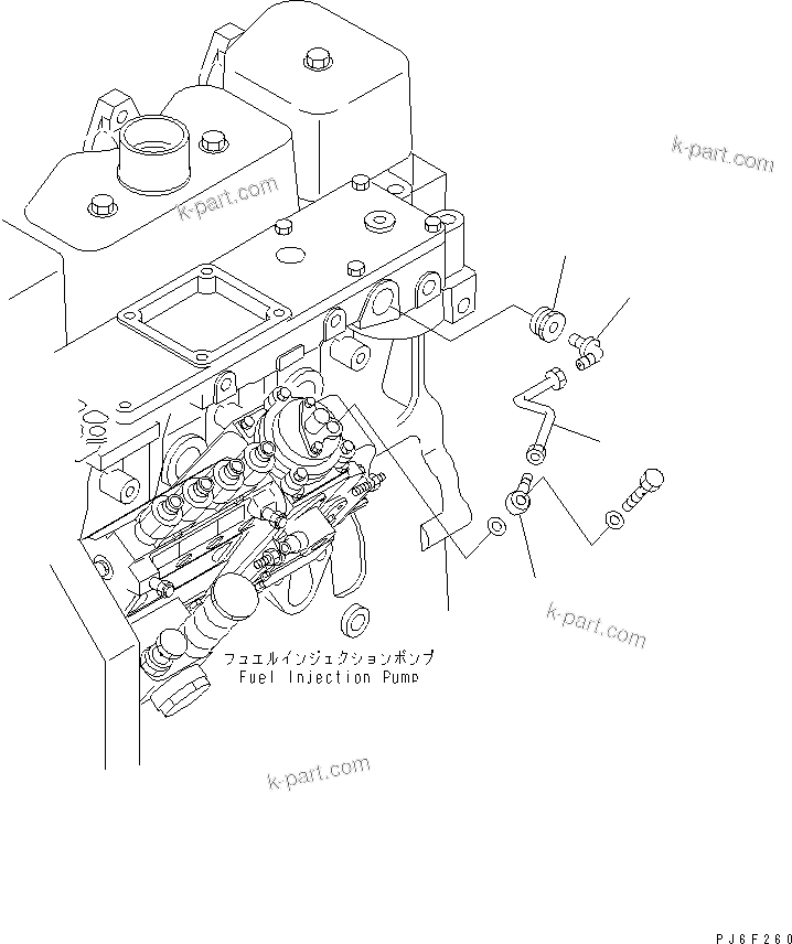 Komatsu parts book diagram for SAA4D102E-2E-4 S/N 26274903-UP: BOOST TUBE(#26304081-)