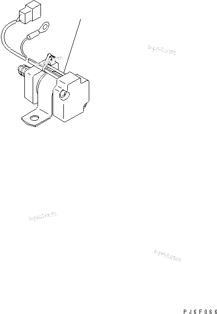 Komatsu parts book diagram for SAA4D102E-2E-4 S/N 26274903-UP: SWITCH (FOR STARTER)(#26282900-)