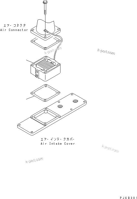 Komatsu parts book diagram for SAA4D102E-2G-4 S/N 26274903-UP: AIR INTAKE HEATER(#26277757-)