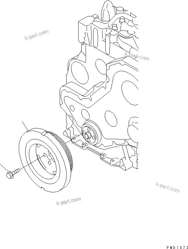 Komatsu parts book diagram for SAA4D102E-2G-4 S/N 26274903-UP: DAMPER