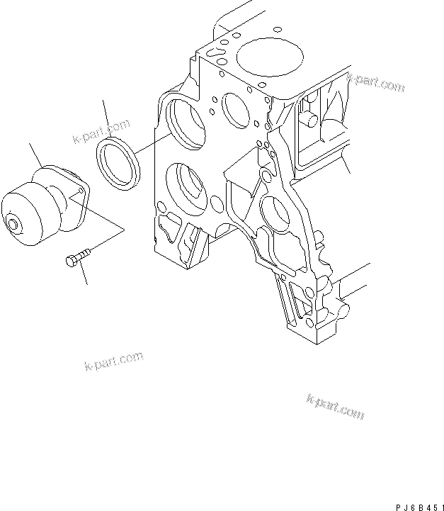 Komatsu parts book diagram for SAA4D102E-2G-4 S/N 26274903-UP: WATER PUMP
