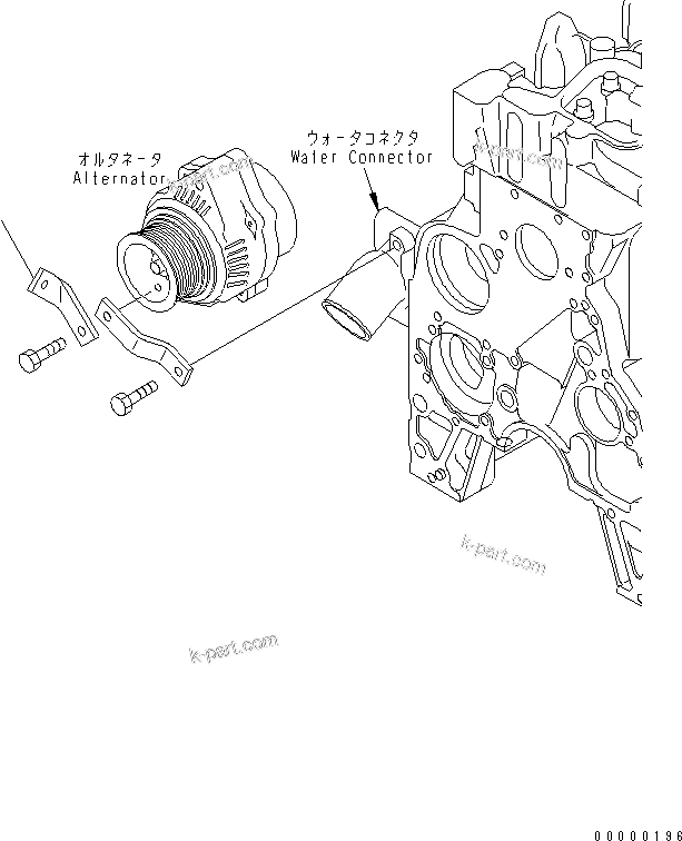Komatsu parts book diagram for SAA4D102E-2G-4 S/N 26274903-UP: BELT GUARD(#26302312-)